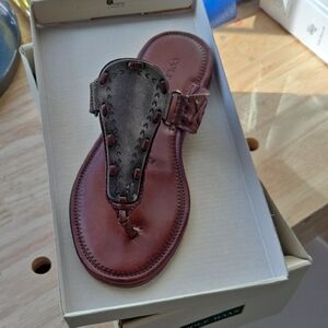 Cole Haan Women's Tan Leather Sandals